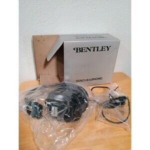 Vintage Bentley Stereo Cushion Headphones Black